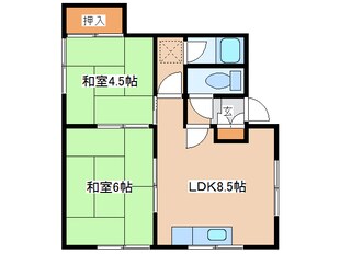 コーポ太陽ハウスの物件間取画像